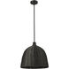 Elise 1 Light 16 inch Matte Black Indoor Pendant Ceiling Light